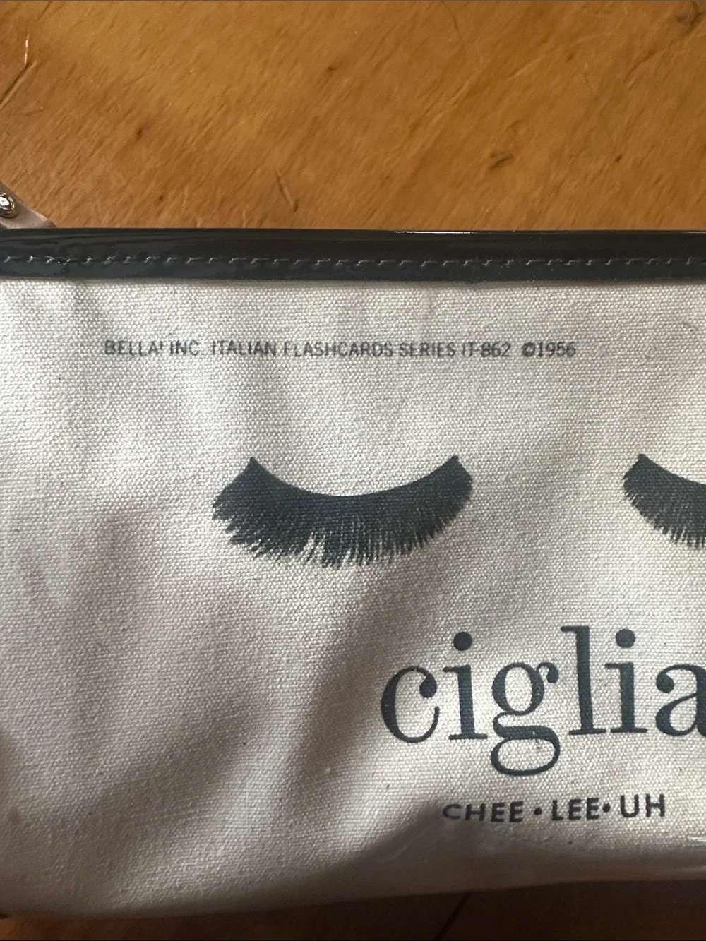 kate spade new york Italian Vocabulary Cosmetic Pouch